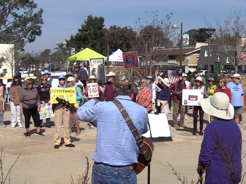 Save Our Democracy Rally in Del Mar, CA