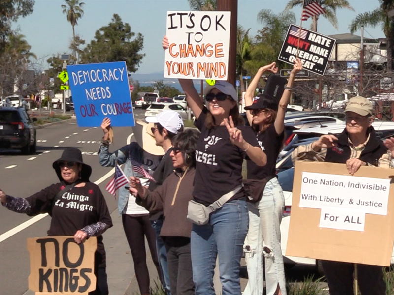 Anti-ICE, Del Mar, Anti-Fascism, Pro Democracy